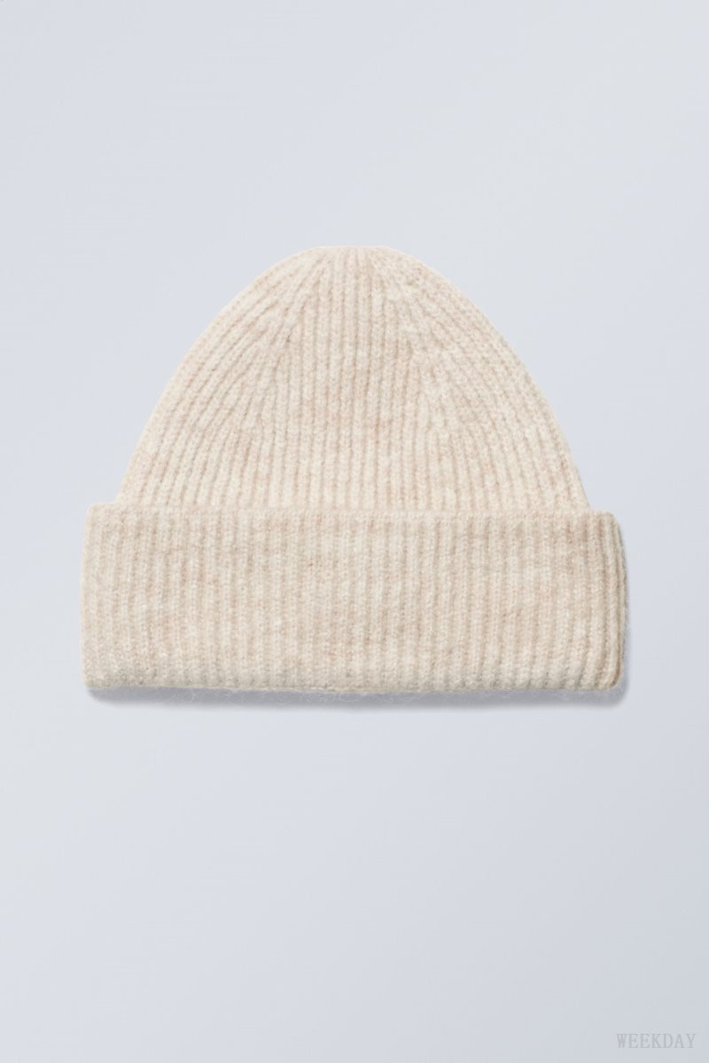 Weekday Pow Beanie Bézs | NAHD6822