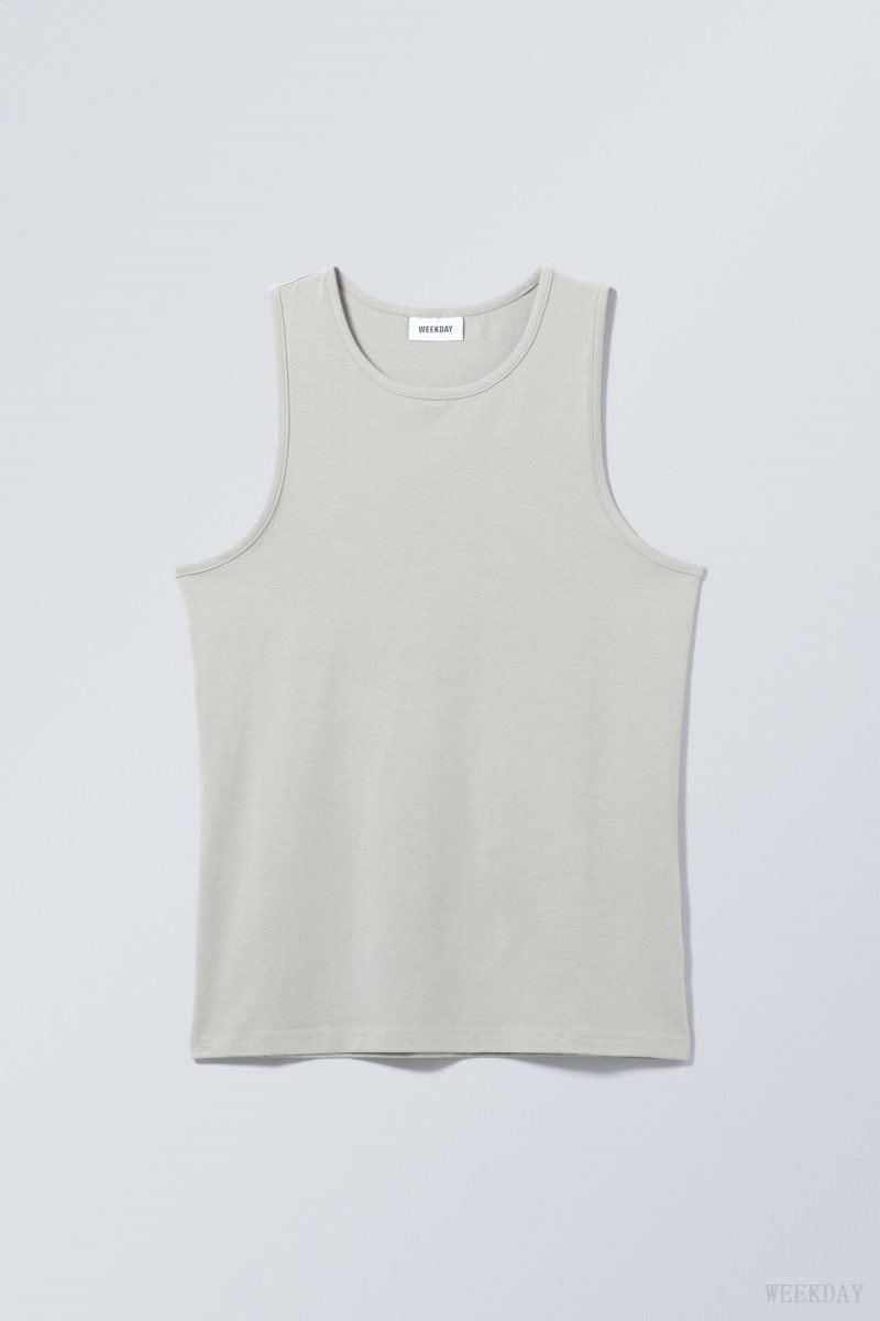 Weekday Regular Tank Top Szürke | TLZP4717