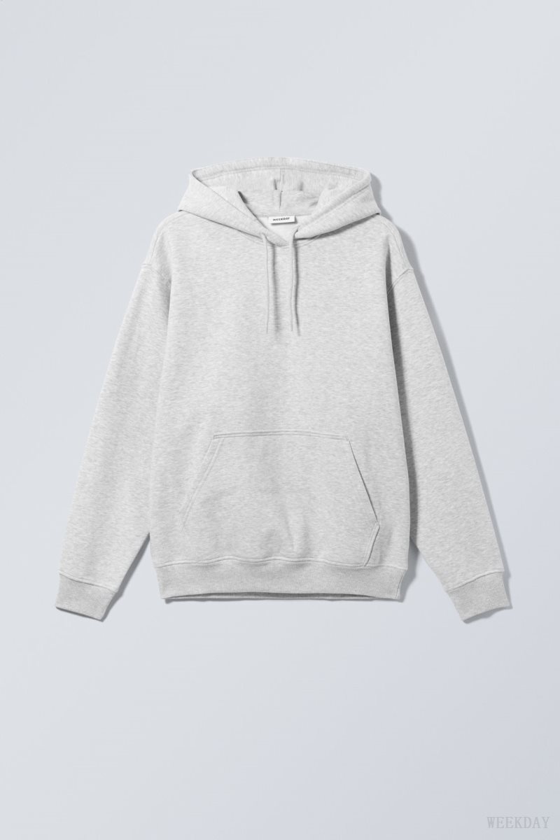 Weekday Relaxed Heavy Hoodie Szürke | RHXY0465