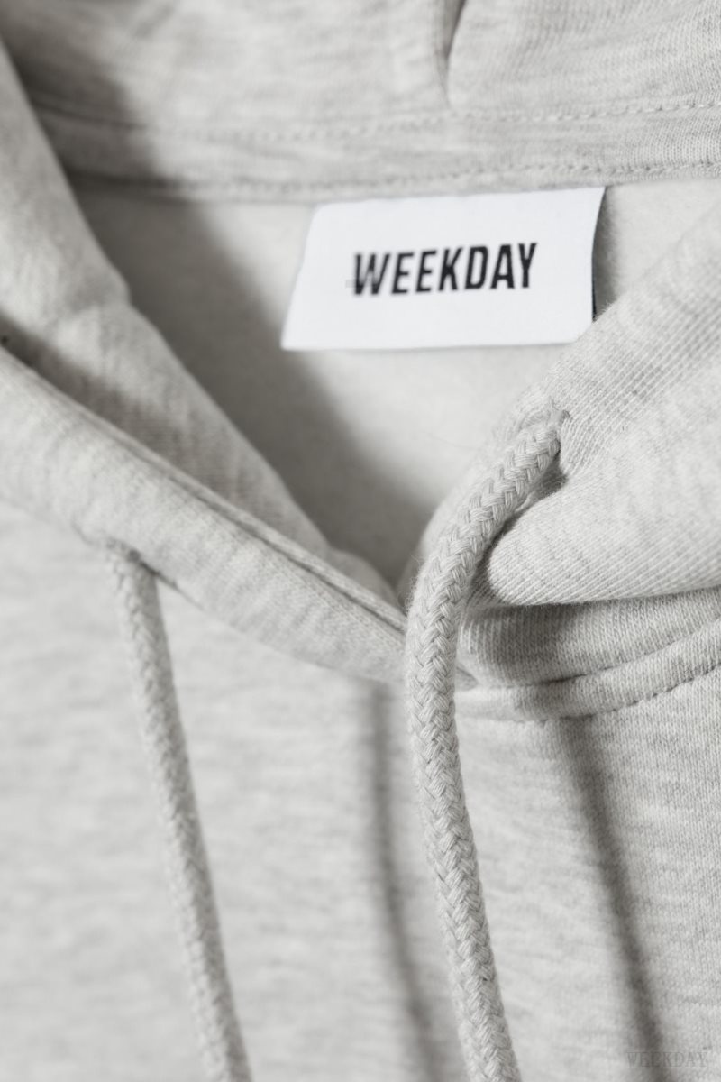 Weekday Relaxed Heavy Hoodie Szürke | RHXY0465