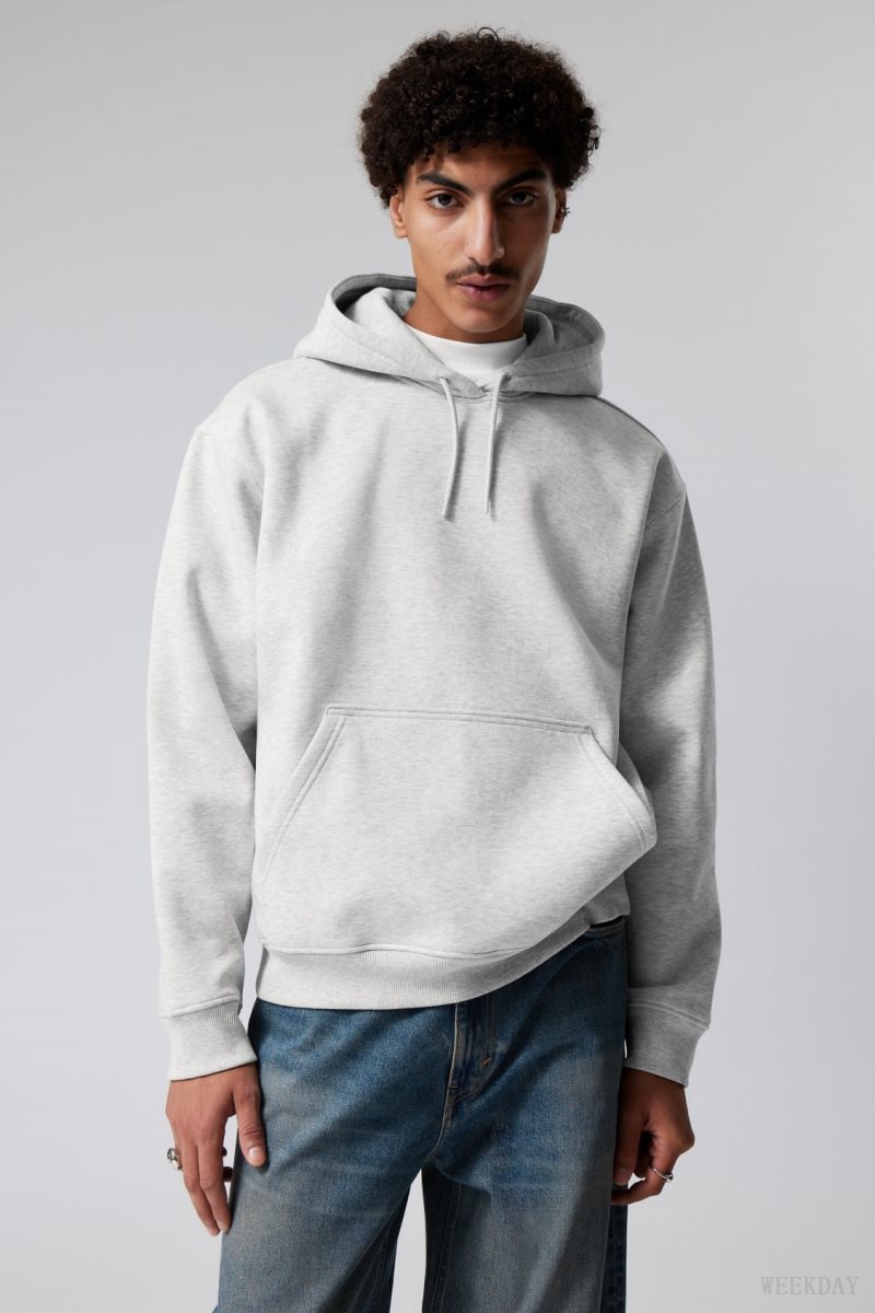 Weekday Relaxed Heavy Hoodie Szürke | RHXY0465