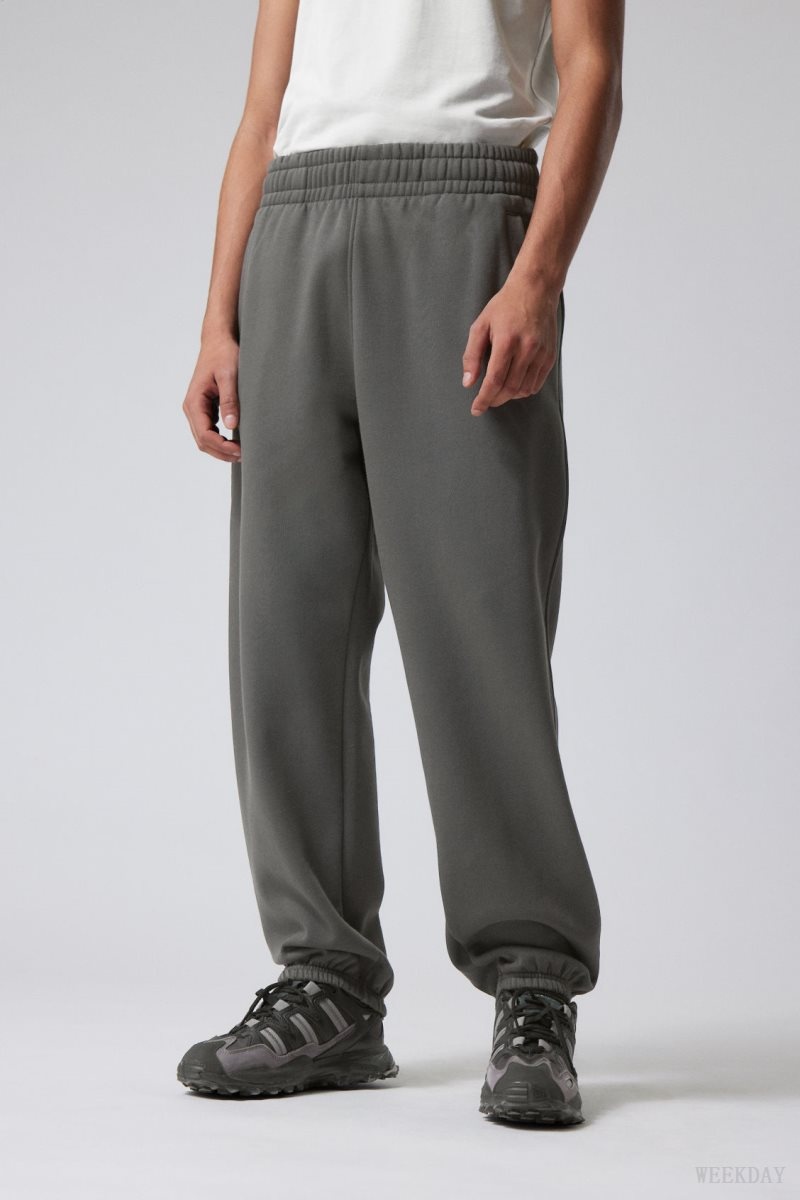 Weekday Relaxed Heavy Sweatpants Sötétszürke | HZJP0491