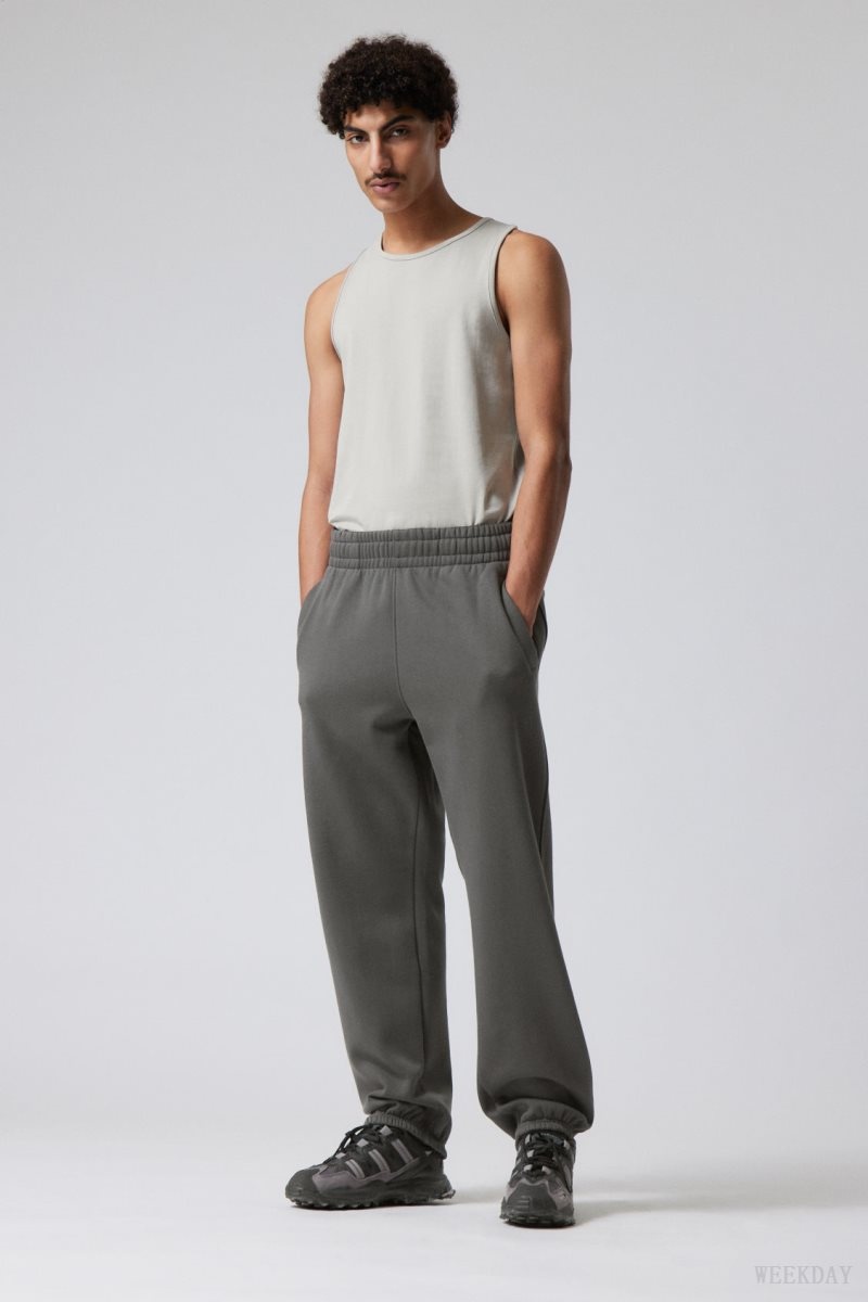 Weekday Relaxed Heavy Sweatpants Sötétszürke | HZJP0491