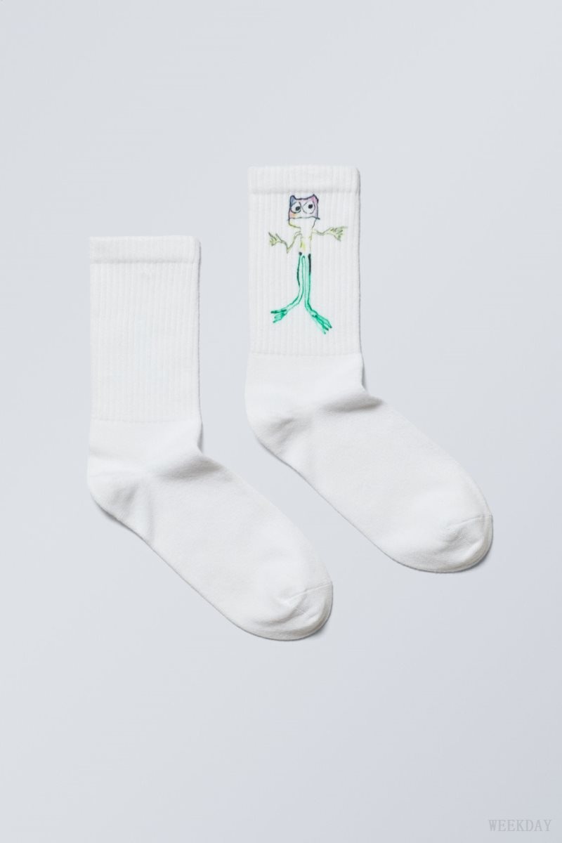 Weekday Sport Printed Socks Frog Man | AFWR5992