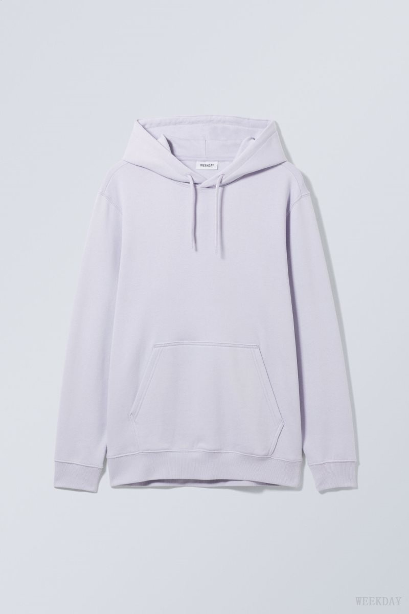 Weekday Standard Midweight Hoodie Lila | FOTJ8742