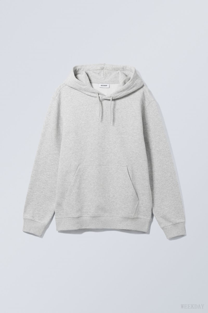 Weekday Standard Midweight Hoodie Szürke | IFIT8184