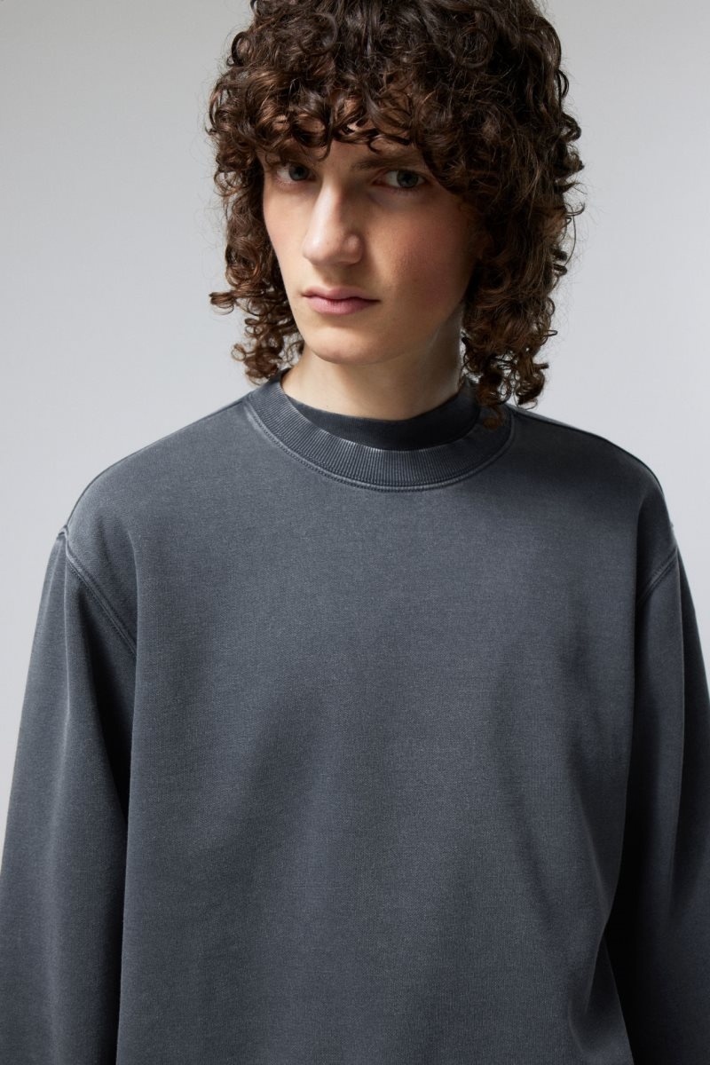 Weekday Standard Midweight Sweatshirt Sötétkék | OFDJ7404