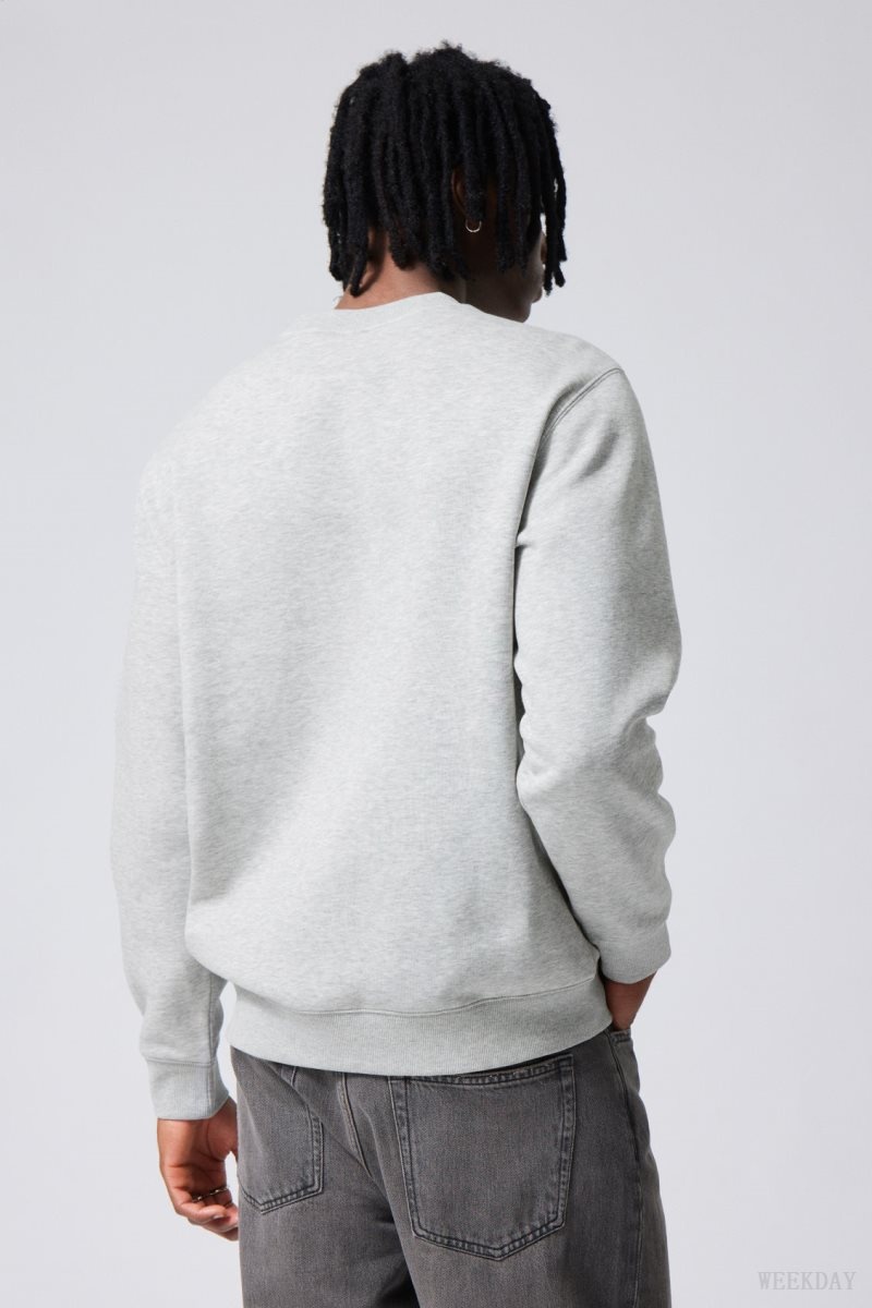 Weekday Standard Midweight Sweatshirt Szürke | ENTK4391