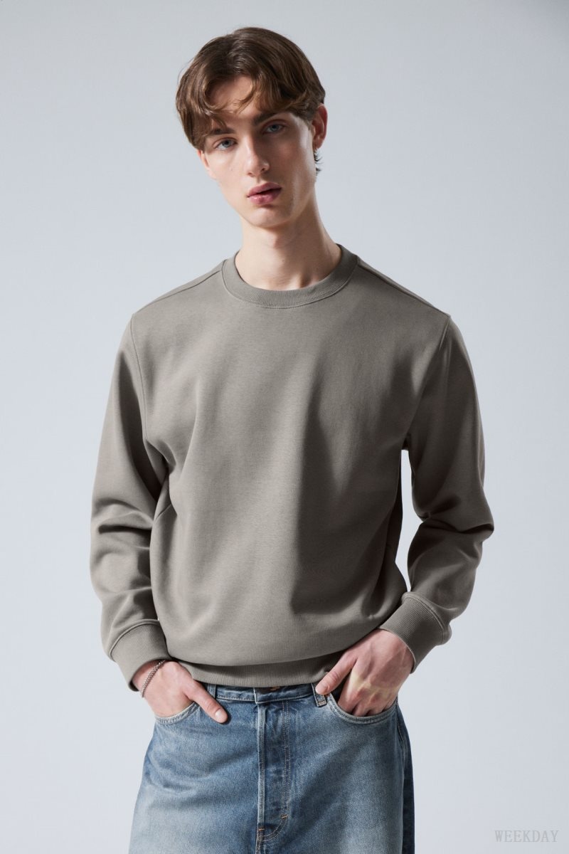 Weekday Standard Midweight Sweatshirt Szürke | QLDL1721