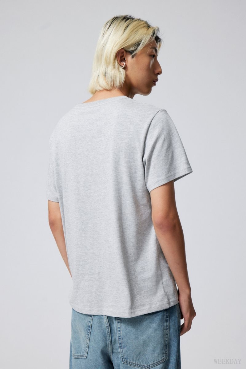 Weekday Standard Midweight T-shirt Szürke | ZPHG1797