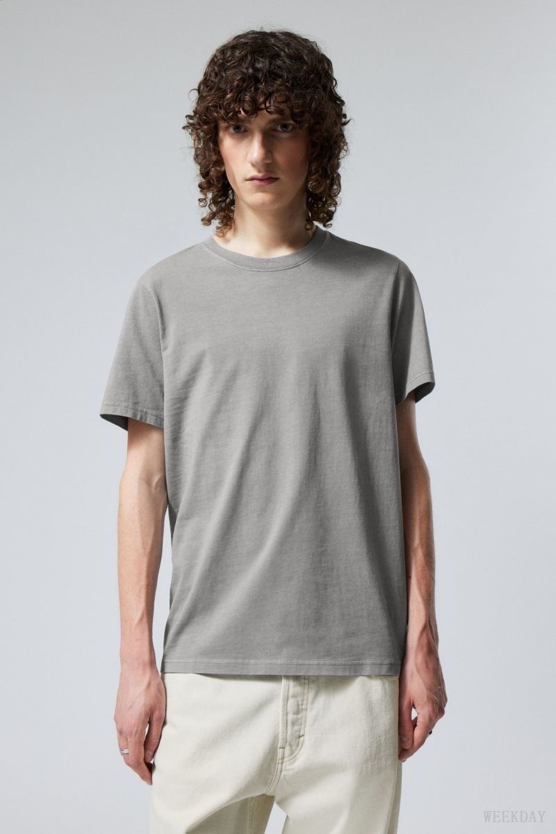 Weekday Standard Midweight T-shirt Szürke | VHRD0896