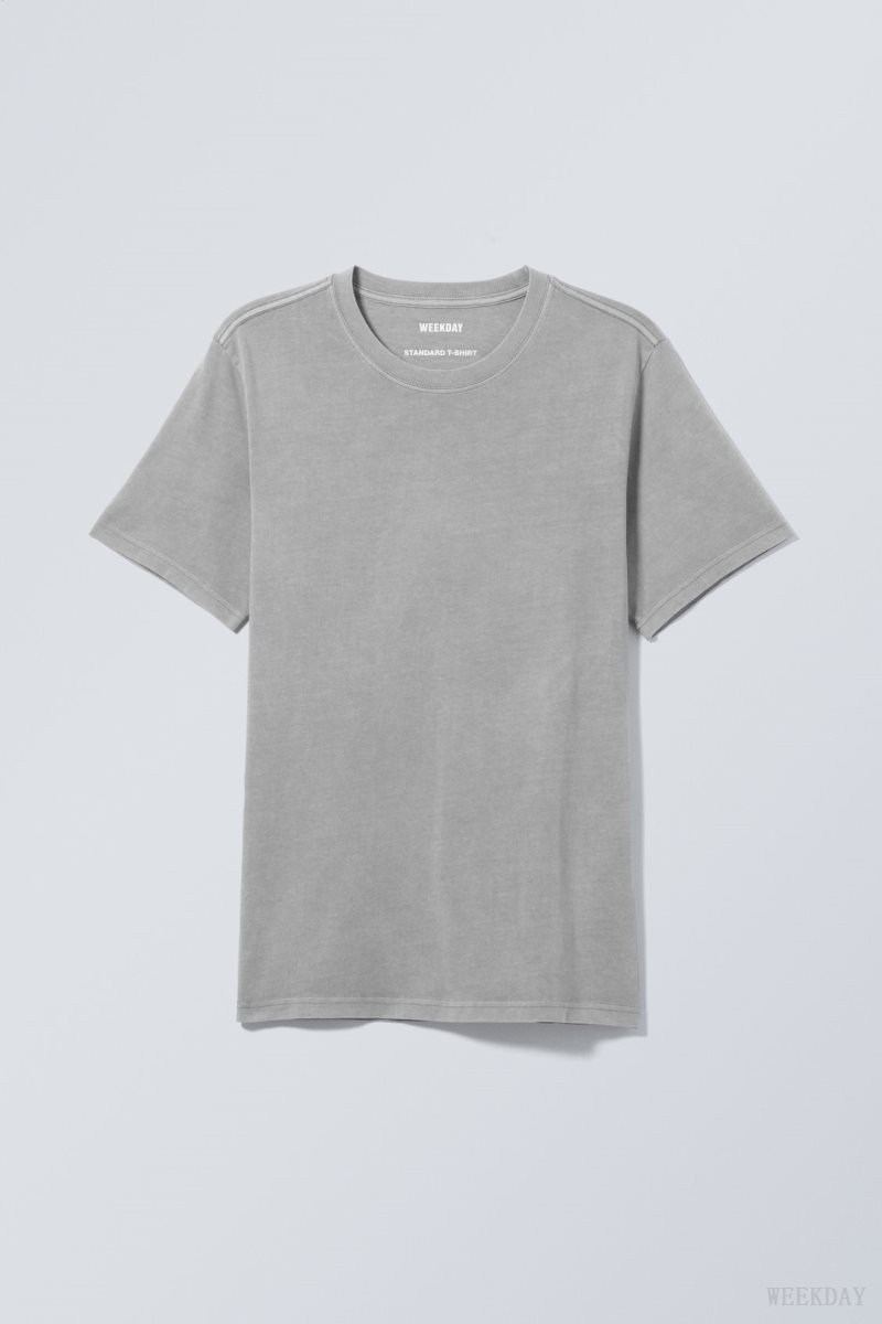 Weekday Standard Midweight T-shirt Szürke | VHRD0896