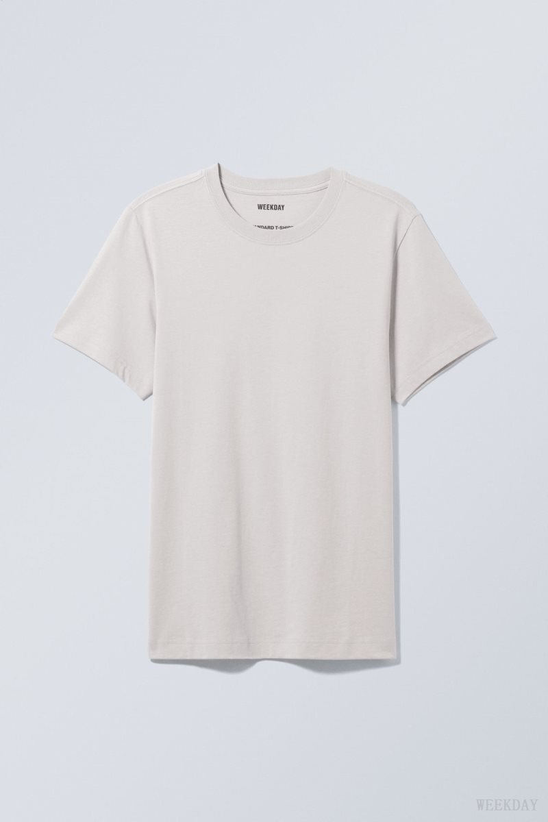 Weekday Standard Midweight T-shirt Szürke | LAKY6972