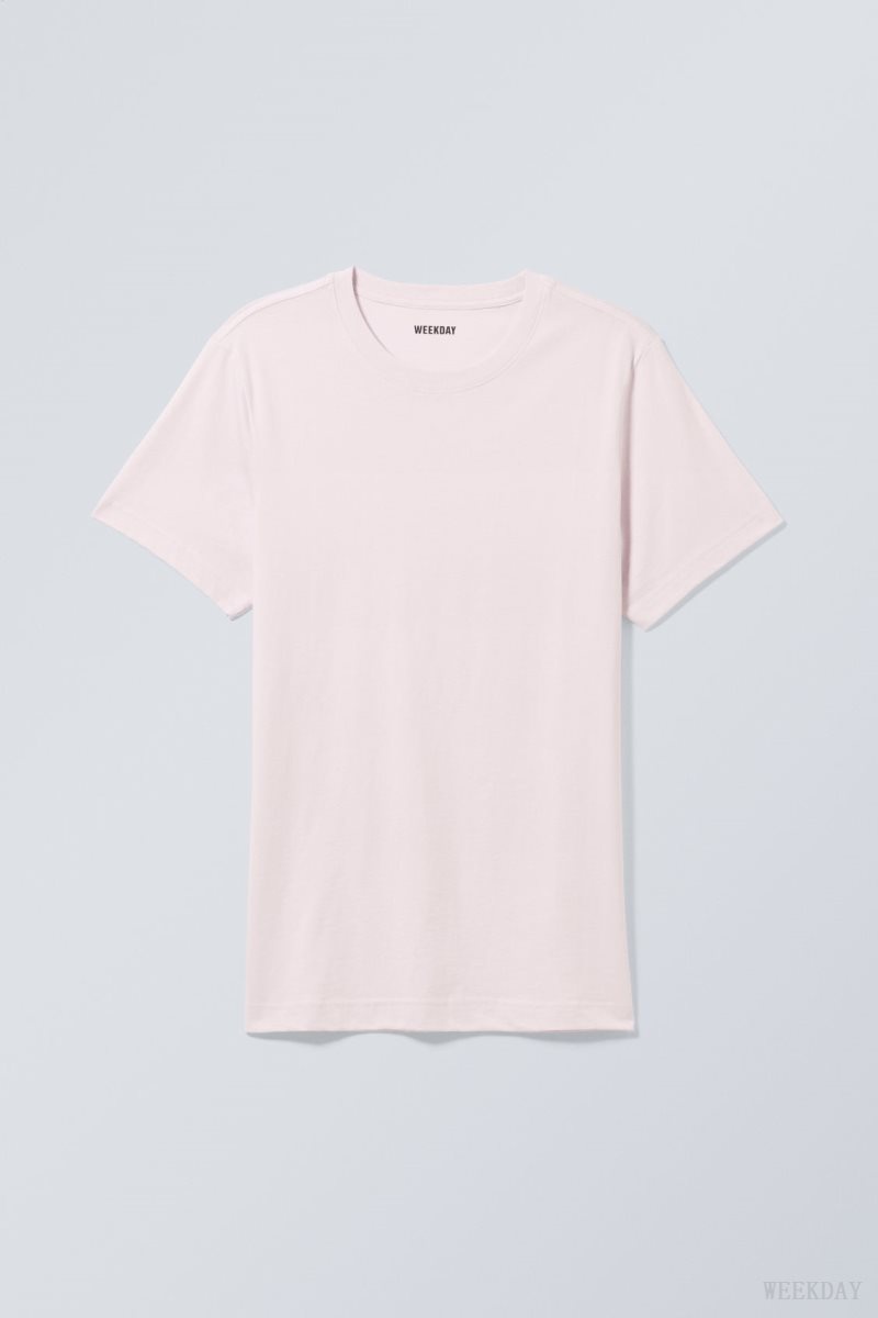 Weekday Standard Midweight T-shirt Világos Lila | EMRD5332