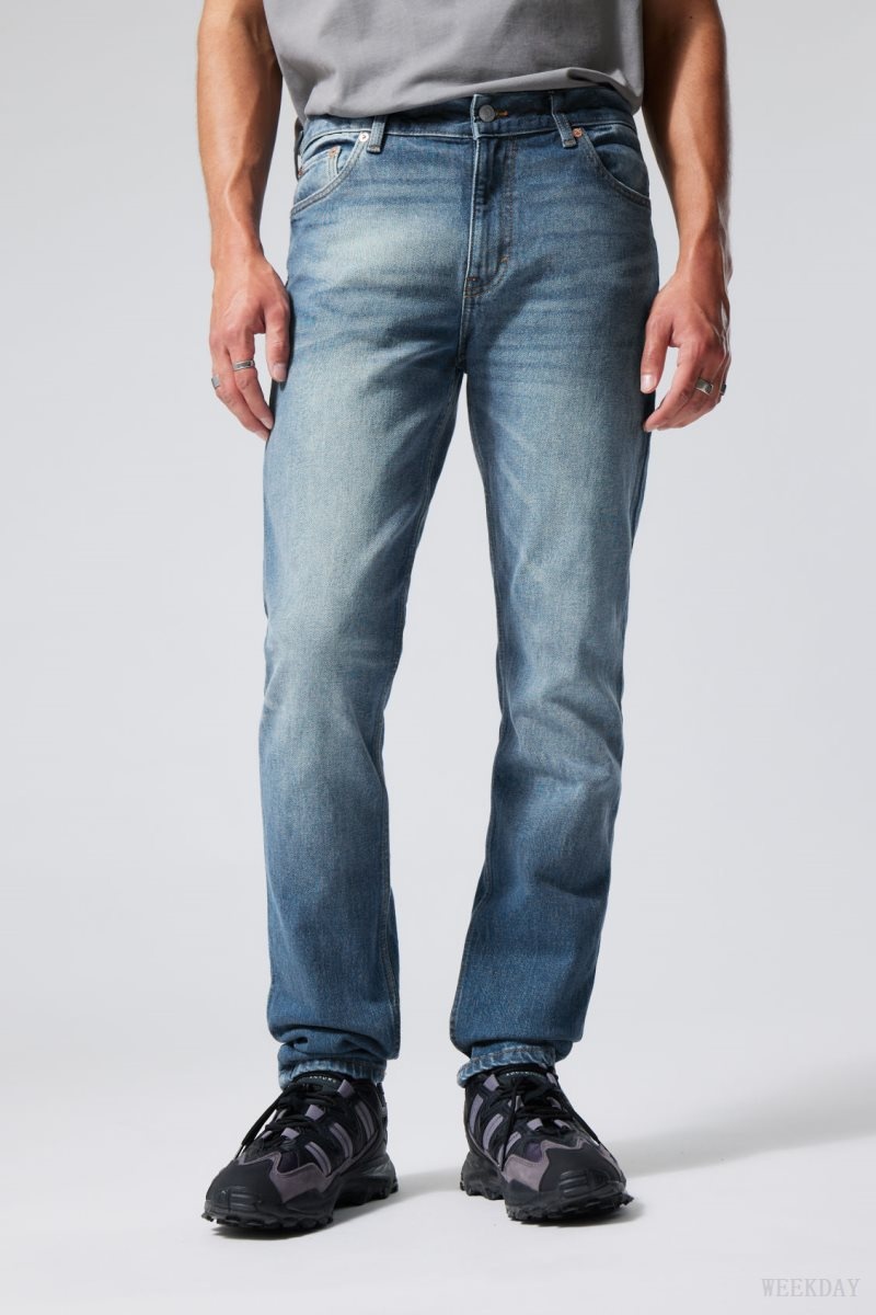 Weekday Sunday Slim Tapered Jeans Kék | VGCT3455