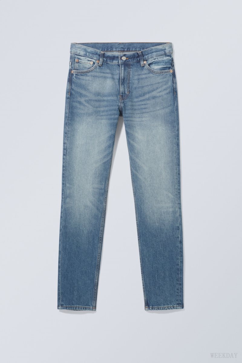 Weekday Sunday Slim Tapered Jeans Kék | VGCT3455