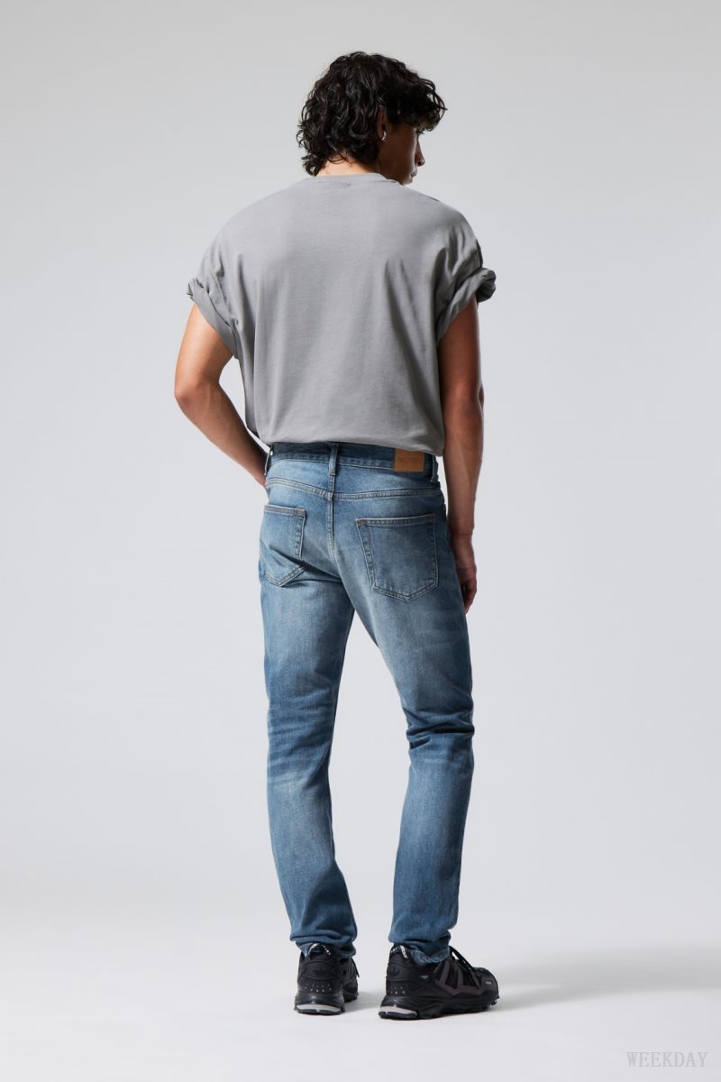 Weekday Sunday Slim Tapered Jeans Kék | VGCT3455