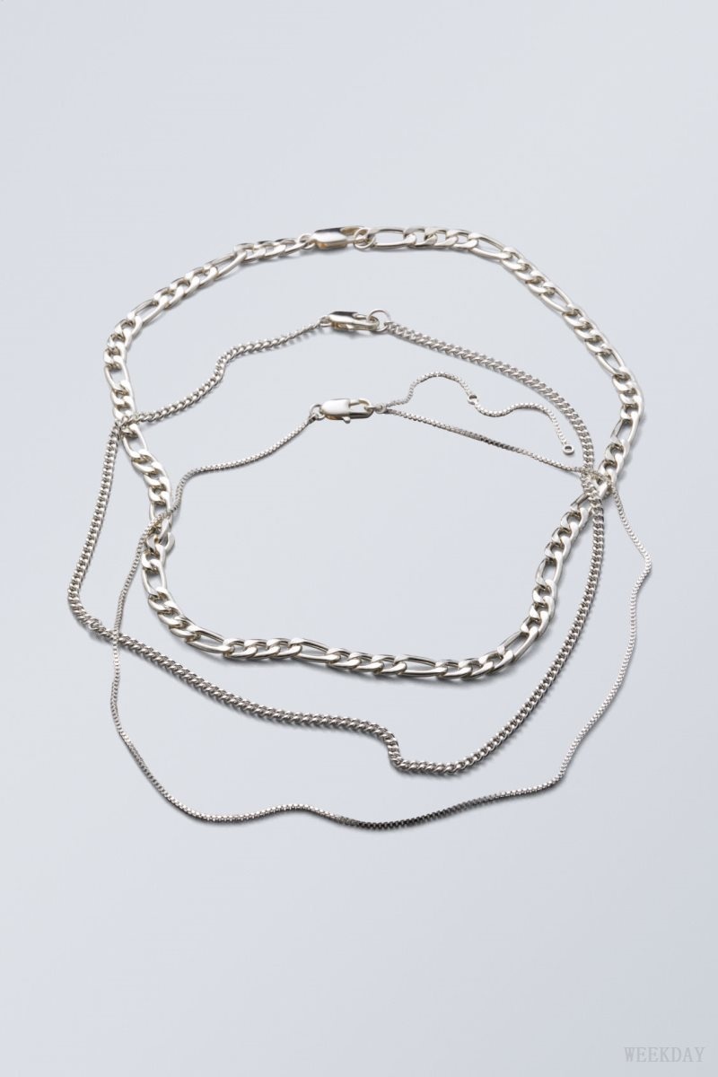 Weekday Unity Necklace Set Titán | TMBS3176