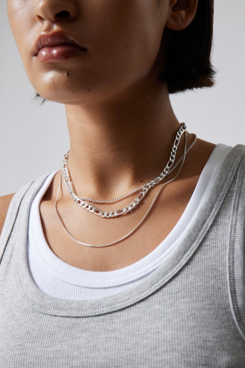 Weekday Unity Necklace Set Titán | TVEP2021