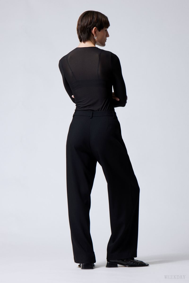 Weekday Zia Suit Trousers Fekete | NVIQ1474