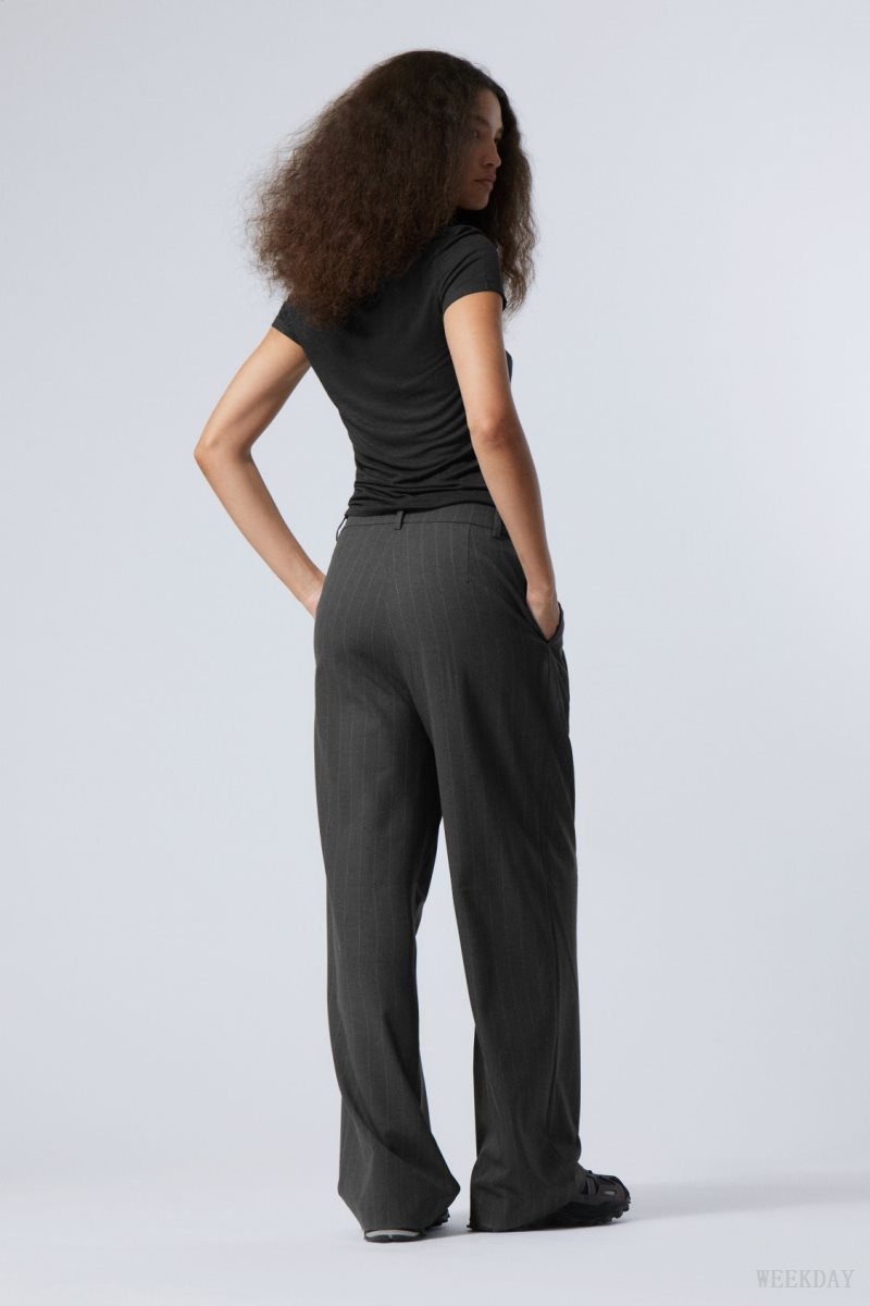 Weekday Zia Suit Trousers Szürke | ZLNA4764